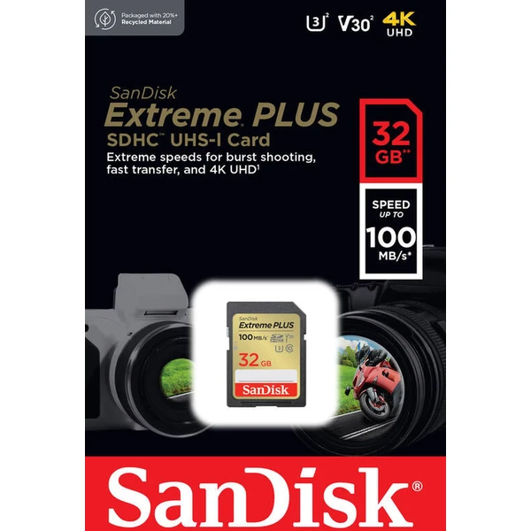 SanDisk SDHC karta 32GB Extreme PLUS - Paměťové karty - Obrázek Z532000P01