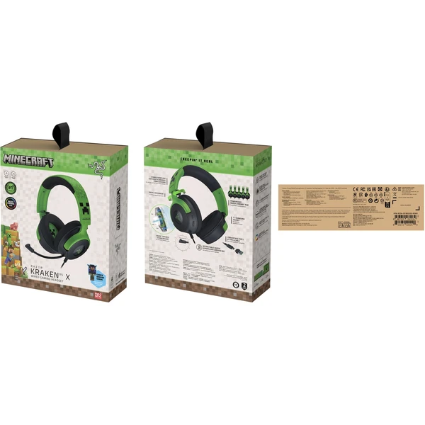 Razer Kraken V4 X Minecraft Ed. herní sluchátka černá - Sluchátka - Obrázek Z5QD000J01