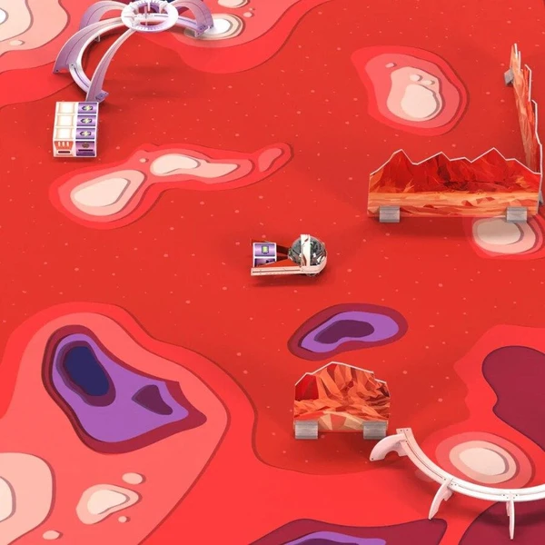 Ozobot podložka Challenge Mat: Mise na Mars - Podložky - Obrázek Z5RF000P01