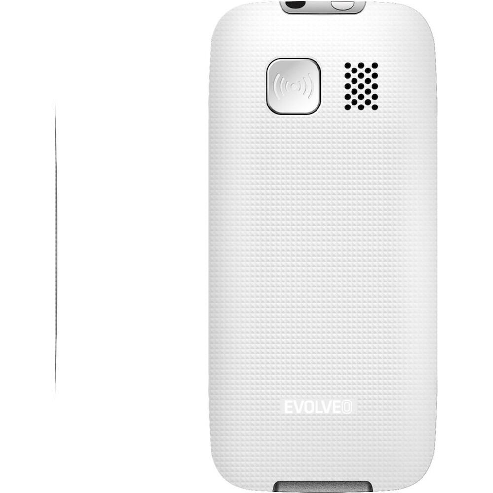 EVOLVEO EasyPhone mobilní telefon pro seniory s nabíjecím stojánkem bílý, CZ