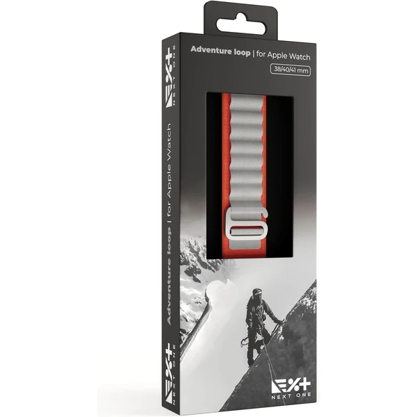 Next One Adventure Loop řemínek Apple Watch 38/40/41mm oranžový/šedý - Řemínky - Obrázek Z6O4000601