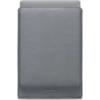 Woolnut kožené Sleeve pouzdro pro 16" MacBook Pro šedé - Pouzdra