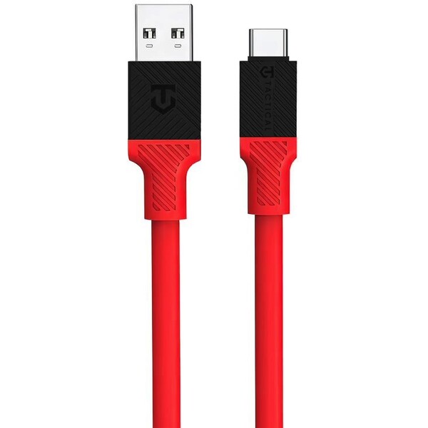 Tactical Fat Man kabel USB-A/USB-C (1m) červený