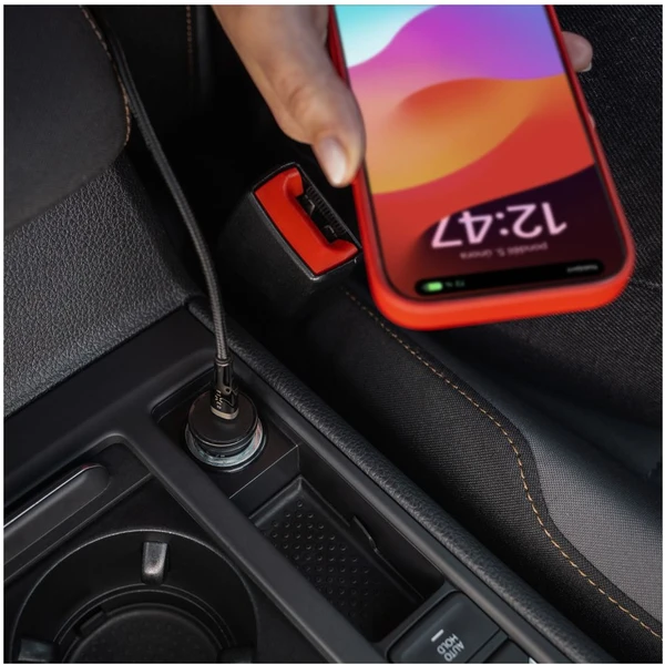 FIXED autonabíječka s USB-C výstupem a podporou PD, 20W černá - Nabíječky - Obrázek Z7O2000P01