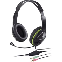Genius HS-400A sluchátka s mikrofonem černá - Sluchátka
