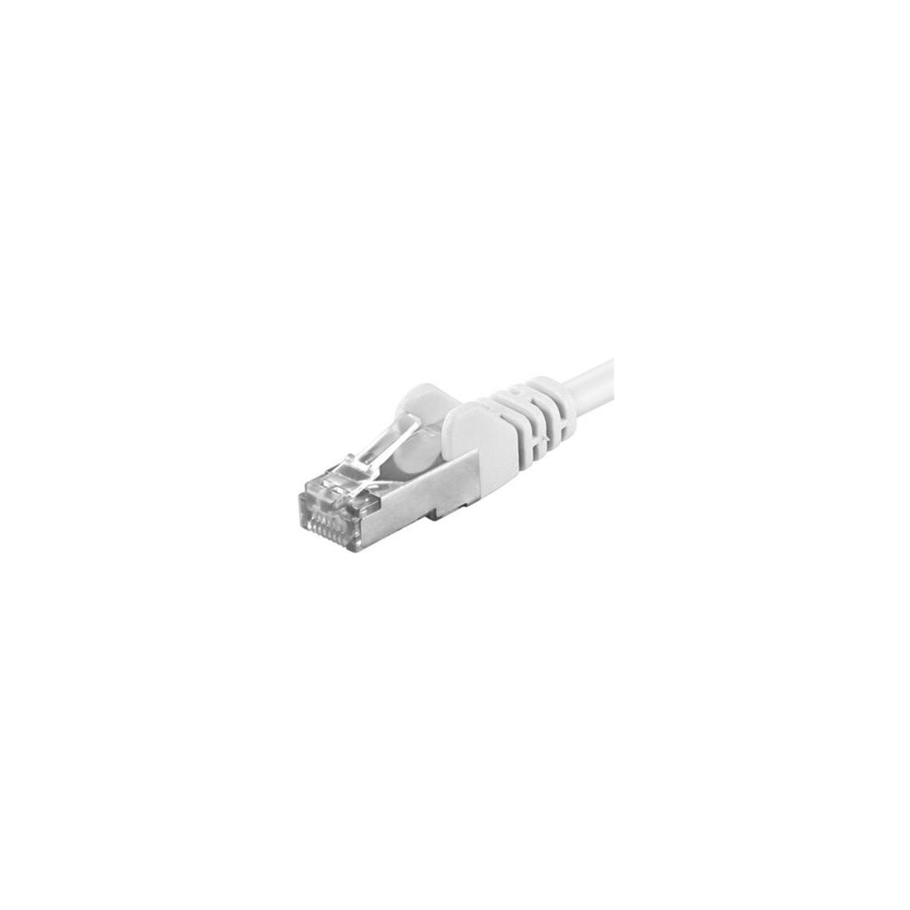 Premiumcord Patch kabel CAT6a S-FTP, RJ45-RJ45, AWG 26/7 1,5m bílá