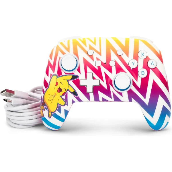 PowerA Enhanced bezdrátový herní ovladač pro Nintendo Switch (OLED, Switch, Lite) Pikachu Vibrant - Herní ovladače - Obrázek Z8J5000P01