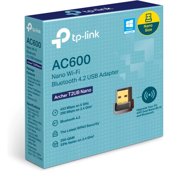 TP-Link Archer T2UB Nano Wifi Bluetooth adaptér - Síťové adaptéry - Obrázek Z8O8G00101