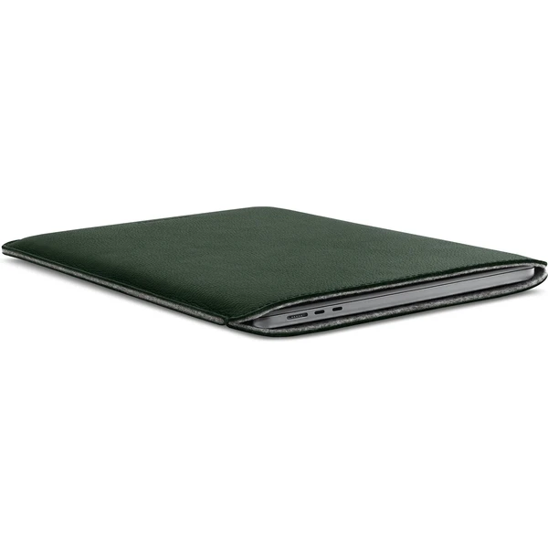 Woolnut kožené Sleeve pouzdro pro 15" MacBook Air tmavě zelené - Pouzdra - Obrázek Z8SR100501