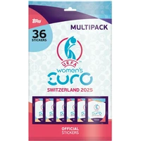 Topps fotbalové samolepky UEFA EURO Women 2025 Multipack - Sběratelské karty a nálepky