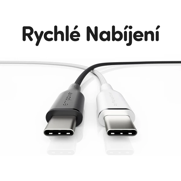 PanzerGlass USB-C/USB-C napájecí kabel 240W 2m černý - Kabely a redukce - Obrázek Z93J000K01