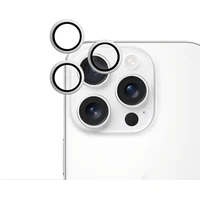 iWant ochrana čoček na kameru Apple iPhone 16 Pro/16 Pro Max stříbrná - Ochranné folie a skla