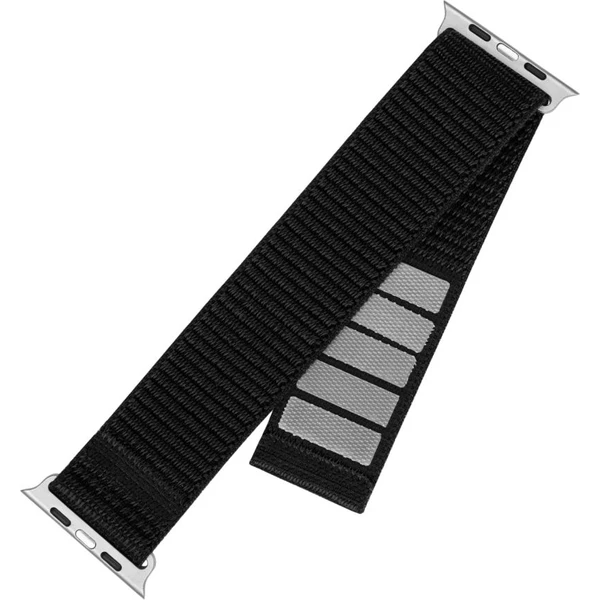 FIXED Nylon Sporty Strap řemínek Apple Watch 38/40/41mm, černý - Řemínky - Obrázek Z9W4000P01