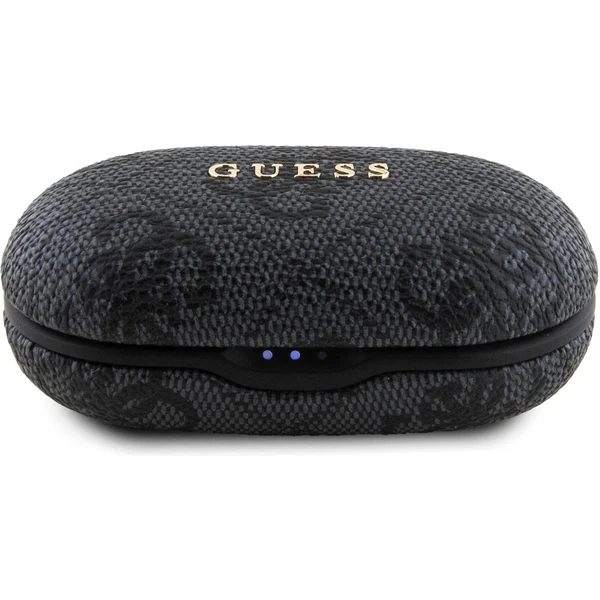 Guess True Wireless 4G PU Metal Logo BT5.3 Stereo Earphones černé - Sluchátka - Obrázek ZA52000N01
