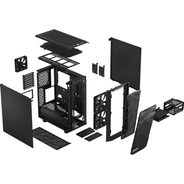 Fractal Design Meshify 2 Compact Černá Solid - Počítačové skříně - Obrázek ZABW600301