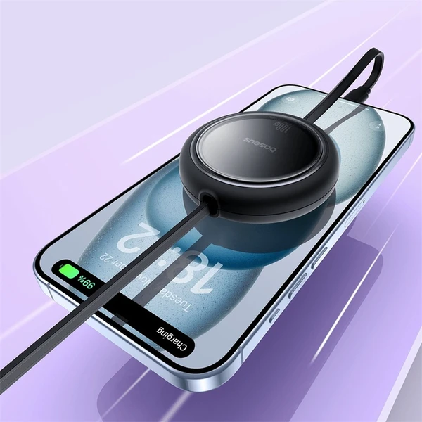 Baseus Free2Draw mini USB-C/USB-C napájecí kabel 100W 1m černý - Kabely a redukce - Obrázek ZAGE000L01