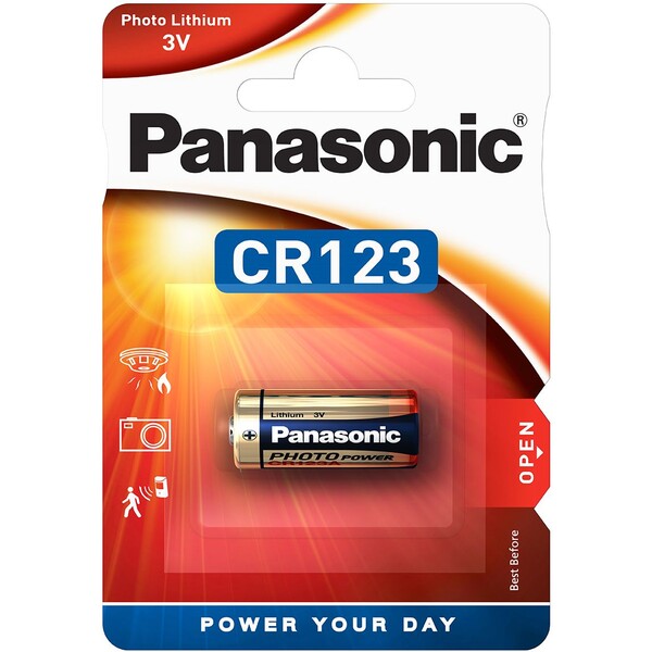 Panasonic CR123A lithiová baterie, 1 ks