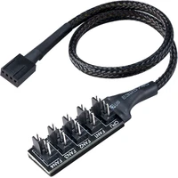 Akasa FLEXA FP5H 5 x PWM z MB PWM - Kabely a redukce