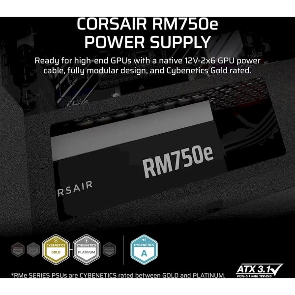 Corsair RM750e černý - Zdroje - Obrázek ZCRK000K01