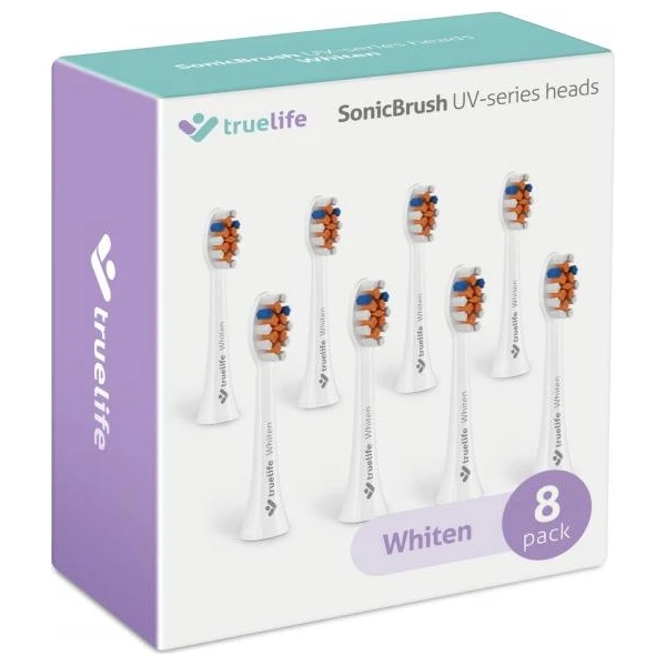 TrueLife SonicBrush UV Heads White Whiten 8 Pack - Zubní kartáčky - Obrázek ZCTG300401