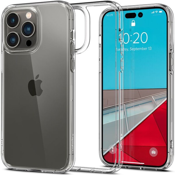 Pouzdro Spigen Crystal Hybrid iPhone 14 Pro - čiré