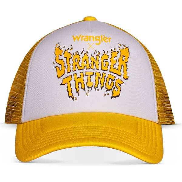 Truckerská kšiltovka Wrangler Stranger Things - Yellow Logo