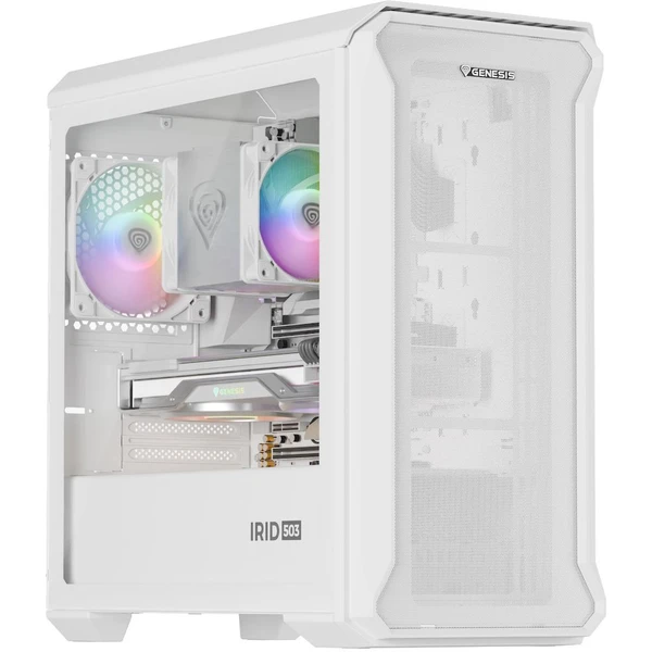 Genesis IRID 503 ARGB LITE bílá - Počítačové skříně - Obrázek ZCZE000K01