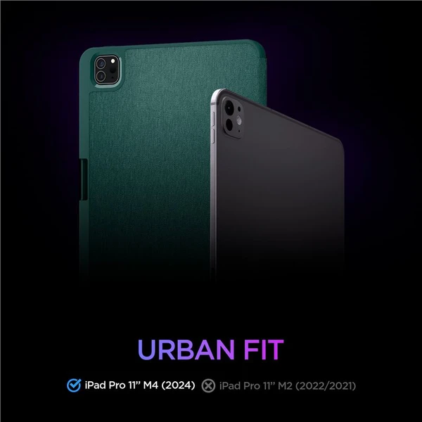 Spigen Urban Fit pouzdro iPad Pro 11" (2025) půlnočně zelené - Pouzdra - Obrázek ZDE5000O01