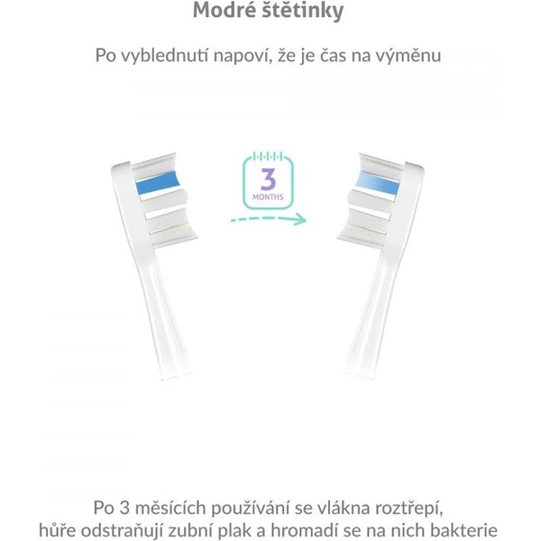TrueLife SonicBrush UV Heads White Sensitive 8 Pack - Zubní kartáčky - Obrázek ZDTG300401