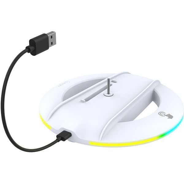 iPega P5S025S Vertikální Stojan s RGB pro PS5 Slim/PS5 Pro bílý - Stojánky - Obrázek ZDX3000P01