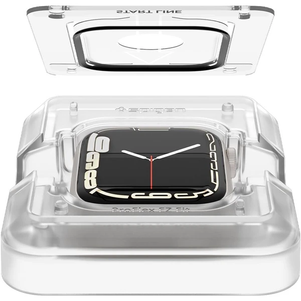 Spigen ProFlex EZ Fit 2 Pack sklo Apple Watch 9/8/7 (45mm) - Ochranné folie a skla - Obrázek ZE3W600301