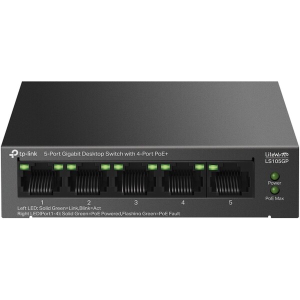 TP-Link LS105GP Šedá