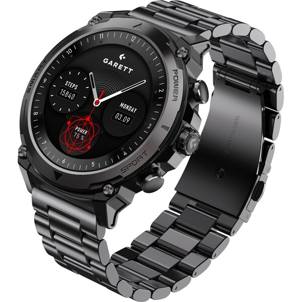 Garett Smartwatch Atom Black Steel Černá