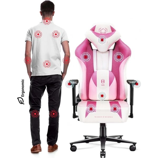 Diablo X-Player 2.0 Normal Size herní židle růžová - Židle - Obrázek ZECG000K01