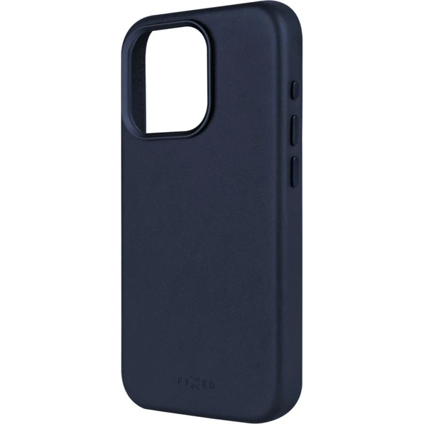 FIXED MagLeather kožený kryt s MagSafe Apple iPhone 15 Pro modrý - Pouzdra - Obrázek ZGZR100501