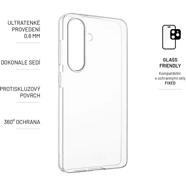 FIXED Skin ultratenký TPU kryt 0,6 mm Samsung Galaxy S24 čirý - Pouzdra - Obrázek ZH61000K01