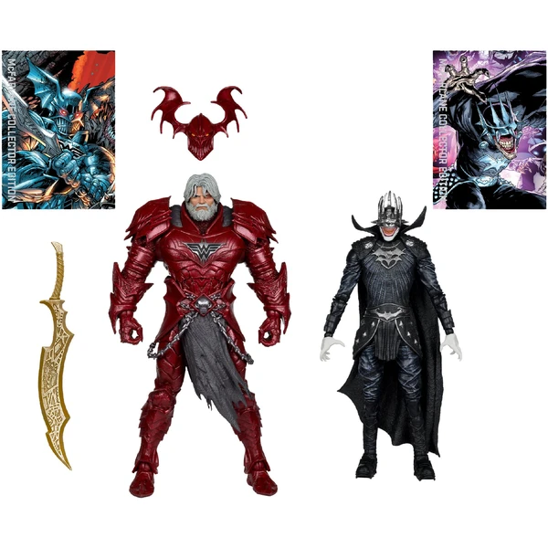 Akční figurky McFarlane DC - Batman Who Laughs (Knight Armor) & The Merciless (Dark Verse) 18 cm - Figurky - Obrázek ZHHE000K01