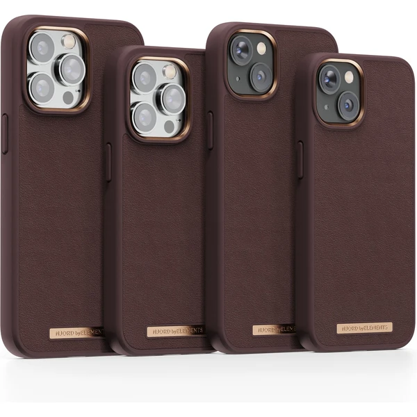 NJORD Genuine Leather Case iPhone 14 Pro Max Dark Brown - Pouzdra - Obrázek ZHVG300401
