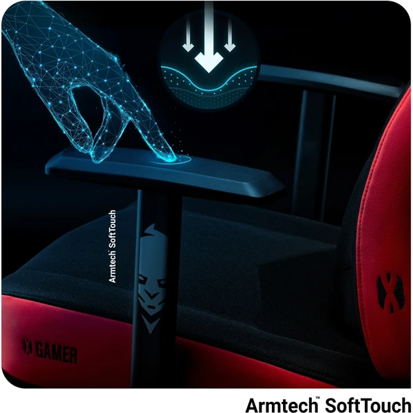 Diablo X-Gamer 2.0 Normal Size herní židle  černo-červená - Židle - Obrázek ZI2G000K01