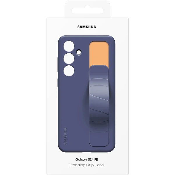 Samsung Standing Grip Case Galaxy S24 FE modrý/černý - Pouzdra - Obrázek ZI78000K01