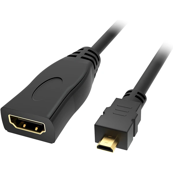 Akasa HDMI/MicroHDMI redukce 0,25m černá - Kabely a redukce - Obrázek ZJHK000K01