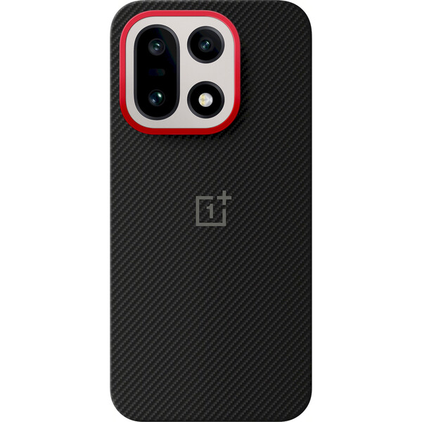 OnePlus 15 5G Aramid magnetický kryt černý Černá