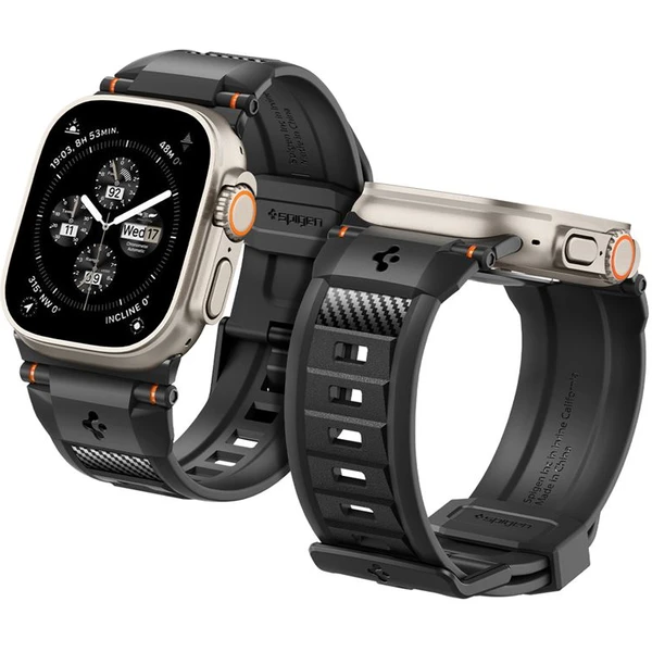 Spigen Rugged Ultra Band řemínek Apple Watch 49/46/45/44/42mm matně černý - Řemínky - Obrázek ZKA1000P01