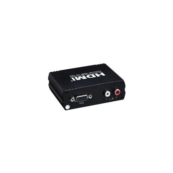 PremiumCord HDMI -> VGA + Cinch elektronická redukce černá - Kabely a redukce - Obrázek ZKRU000501