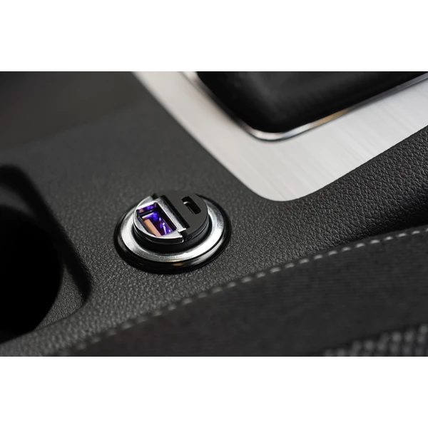 FIXED Mini autonabíječka s USB-C/USB-A, PD a QC 3.0, 30W, černá - Nabíječky - Obrázek ZLVW600301