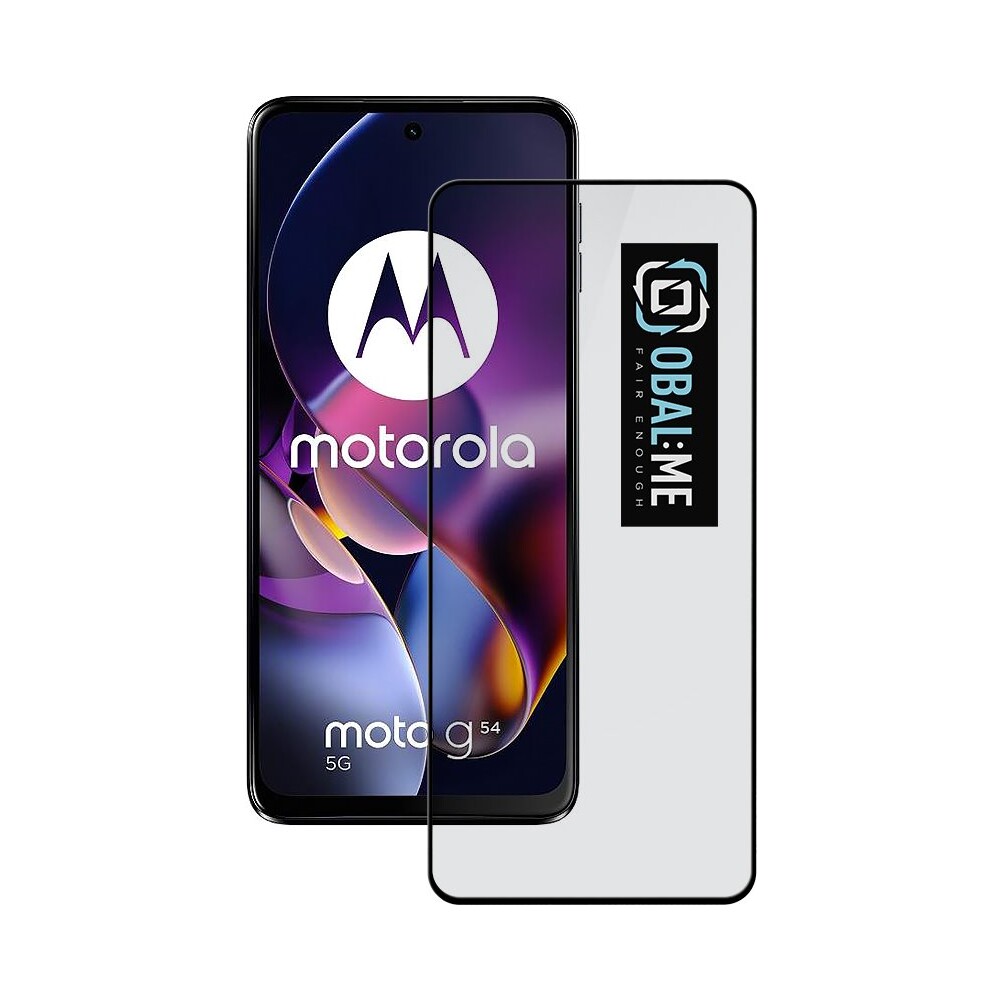 OBAL:ME 5D Tvrzené Sklo pro Motorola G54 5G Power Edition černé