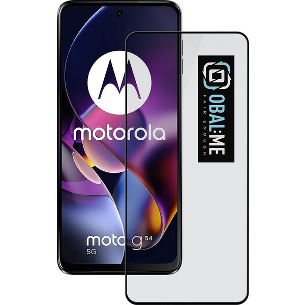 OBAL:ME 5D Tvrzené Sklo pro Motorola G54 5G Power Edition černé
