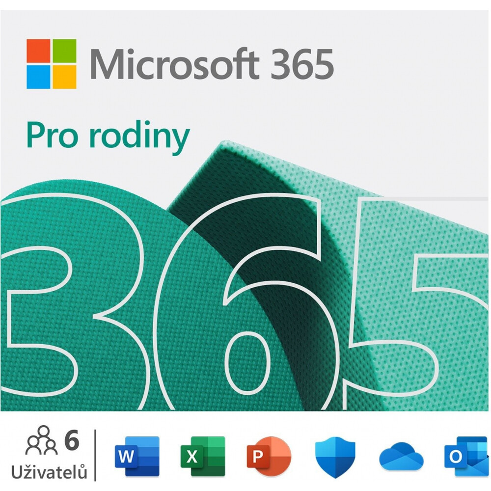 Microsoft 365 pro domácnosti 1 rok- elektronická licence