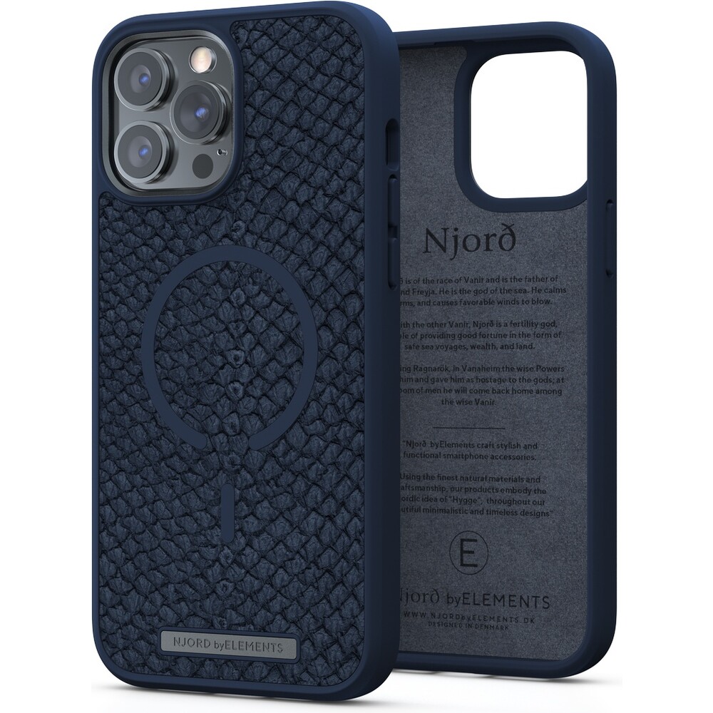 NJORD Vatn MagSafe case iPhone 13 Pro Max blue