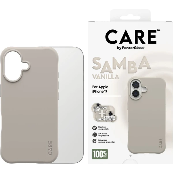 PanzerGlass® CARE Samba kryt s MagSafe Apple iPhone 17 Vanilla - Pouzdra - Obrázek ZNDH000K01